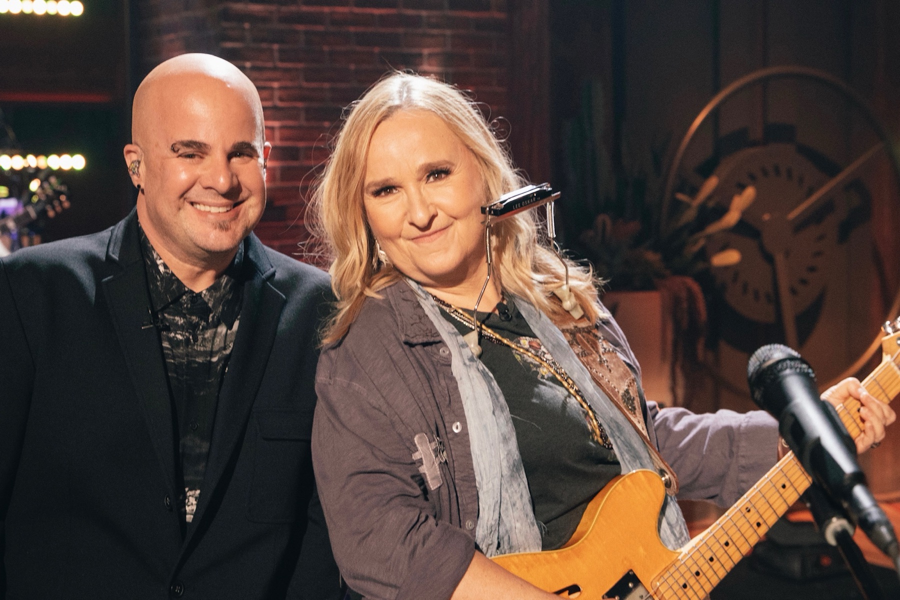 Jason on set with a guest artist